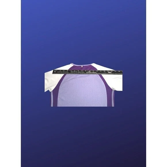 Nike Dri-FIT Women's Long Sleeve Training Shirt, LAVENDER MULTI, Size S, NWOT - Picture 7 of 8